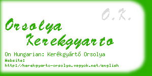 orsolya kerekgyarto business card